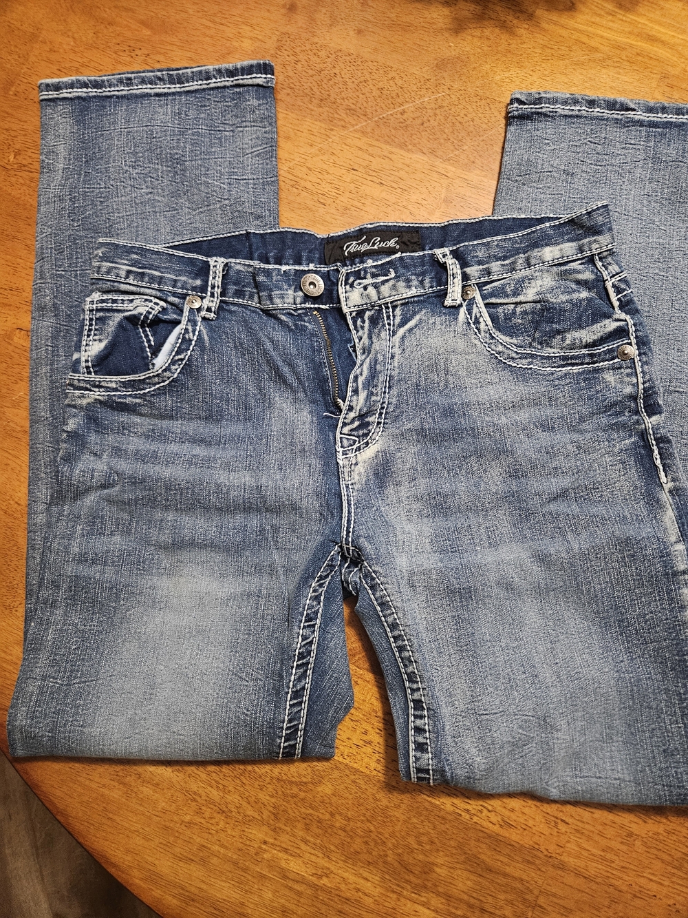 True Luck Faded Blue Men’s Jeans